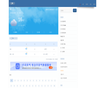 天气二四网